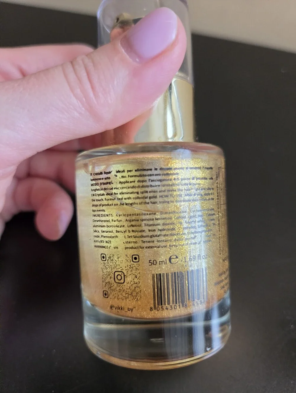 RAVI BORN TO SHINE GOLD CRYSTAL TREATMENT HAIR SERUM 50ML / 1.69 FL OZ NEW